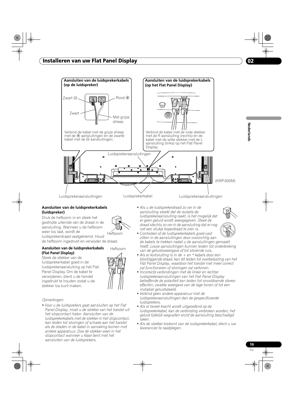 02 installeren van uw flat panel display | Pioneer KRP-500M User Manual | Page 127 / 433