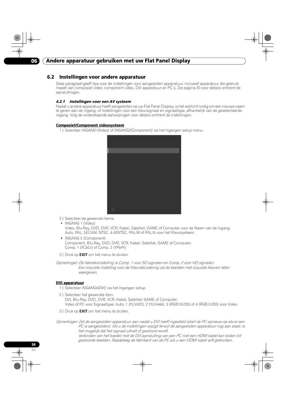 2 instellingen voor andere apparatuur, 1 instellingen voor een av systeem | Pioneer KRP-500M User Manual | Page 164 / 433
