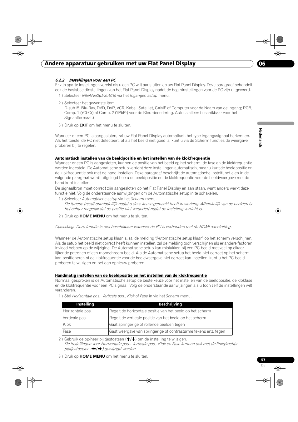 2 instellingen voor een pc | Pioneer KRP-500M User Manual | Page 165 / 433