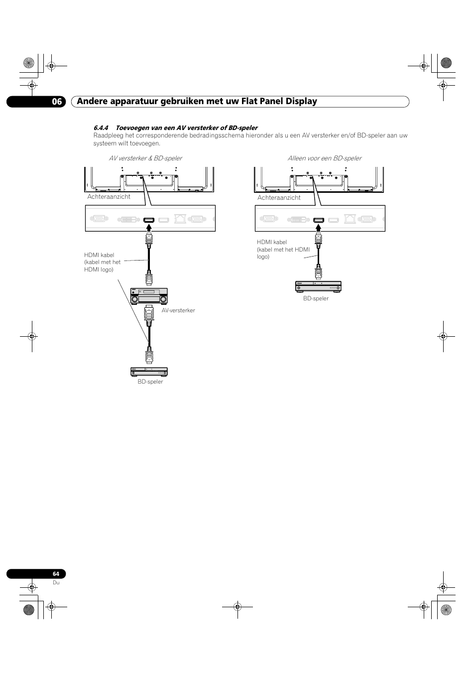 4 toevoegen van een av versterker of bd-speler | Pioneer KRP-500M User Manual | Page 172 / 433