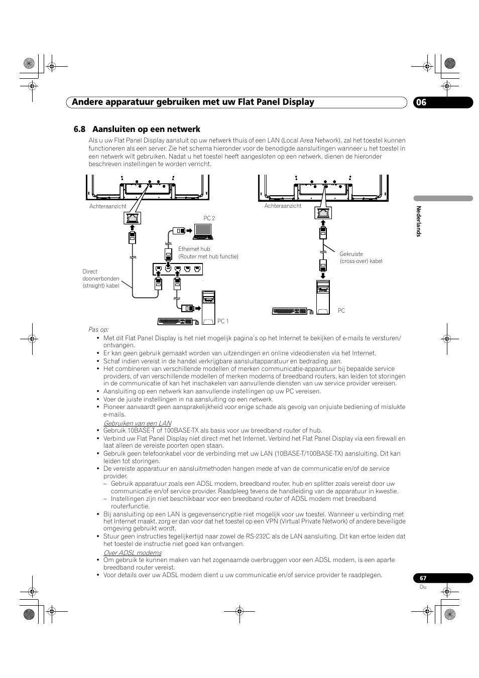 8 aansluiten op een netwerk | Pioneer KRP-500M User Manual | Page 175 / 433