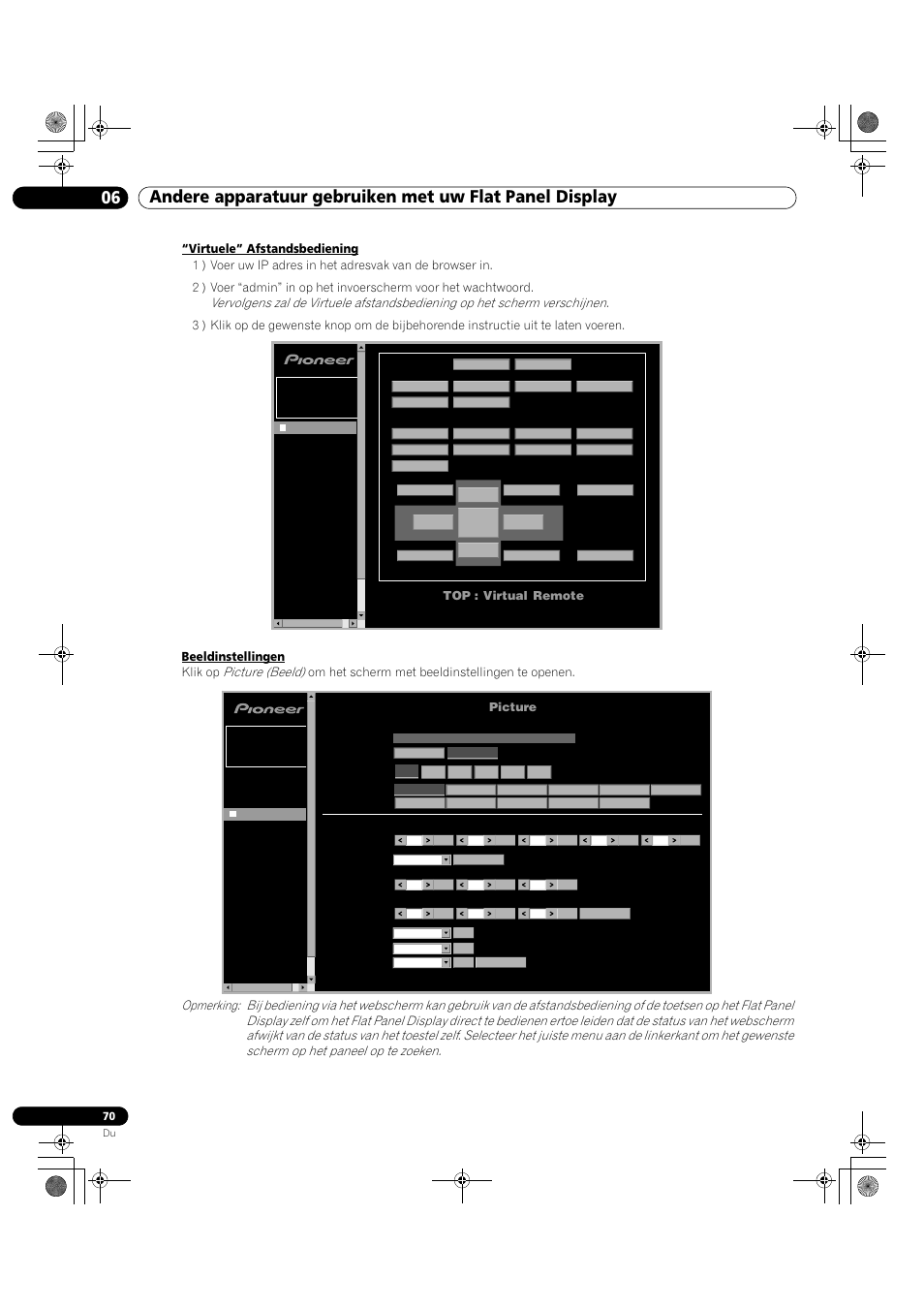 Top : virtual remote, Picture | Pioneer KRP-500M User Manual | Page 178 / 433