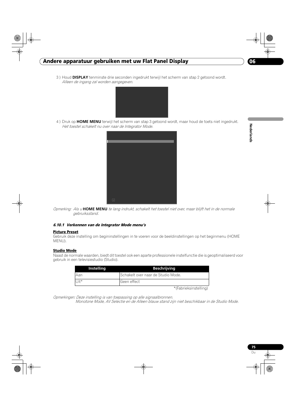 1 verkennen van de integrator mode menu’s | Pioneer KRP-500M User Manual | Page 183 / 433