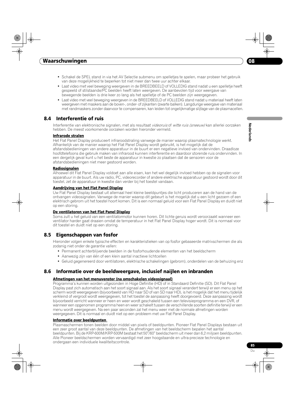 Waarschuwingen 08 | Pioneer KRP-500M User Manual | Page 193 / 433