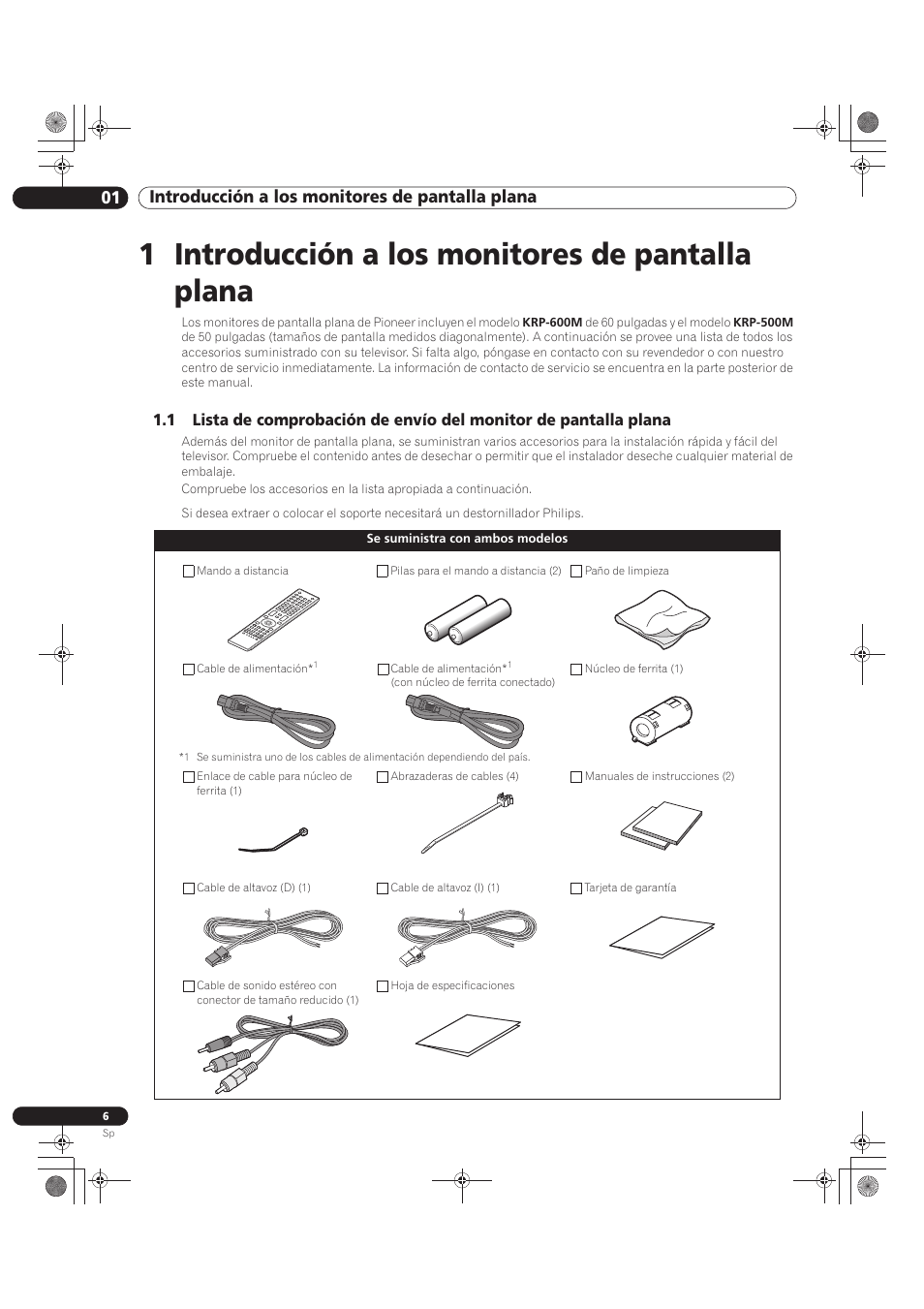 1 introducción a los monitores de pantalla plana, 01 introducción a los monitores de pantalla plana | Pioneer KRP-500M User Manual | Page 222 / 433