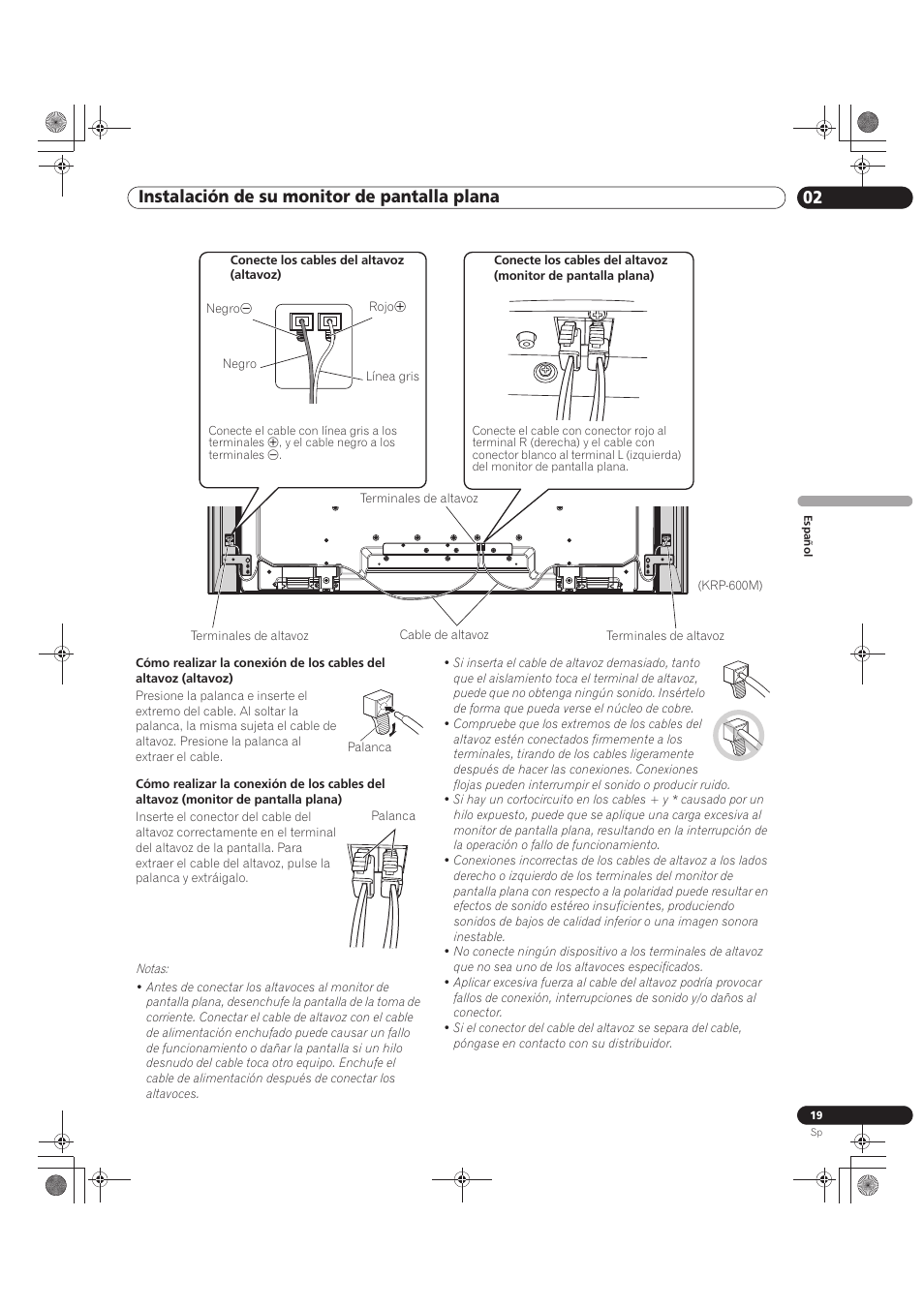 02 instalación de su monitor de pantalla plana | Pioneer KRP-500M User Manual | Page 235 / 433