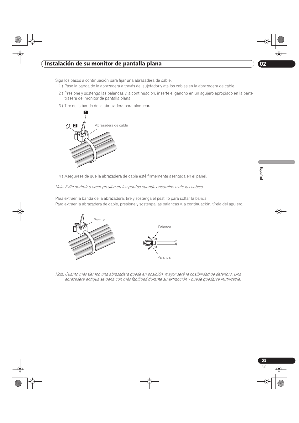 02 instalación de su monitor de pantalla plana | Pioneer KRP-500M User Manual | Page 239 / 433
