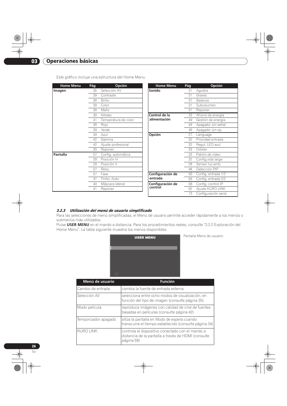 3 utilización del menú de usuario simplificado, 03 operaciones básicas | Pioneer KRP-500M User Manual | Page 242 / 433