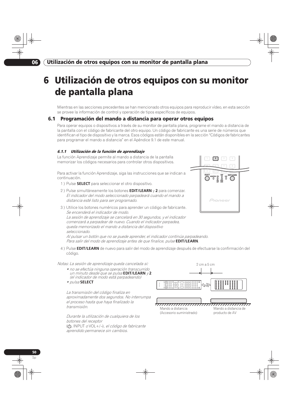 1 utilización de la función de aprendizaje | Pioneer KRP-500M User Manual | Page 266 / 433