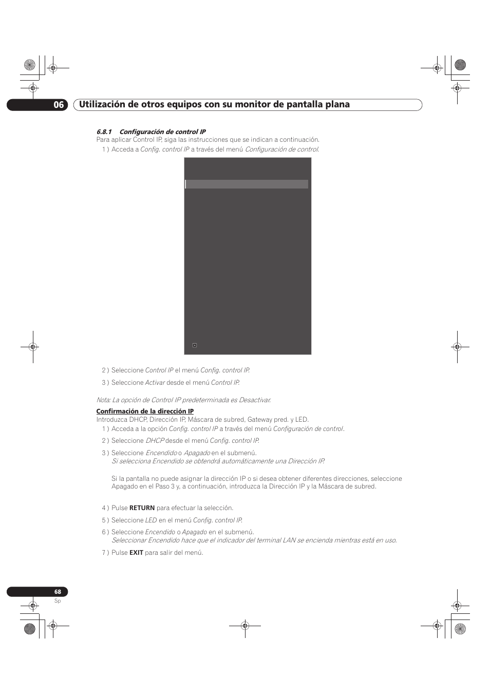 1 configuración de control ip | Pioneer KRP-500M User Manual | Page 284 / 433