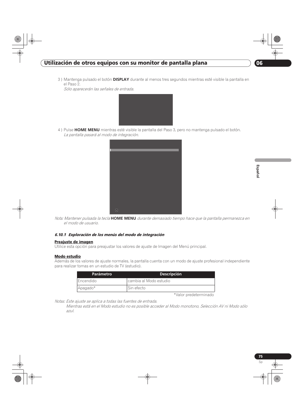 1 exploración de los menús del modo de integración | Pioneer KRP-500M User Manual | Page 291 / 433