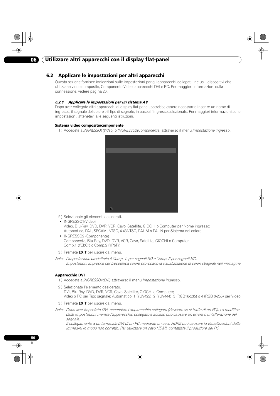 2 applicare le impostazioni per altri apparecchi, 1 applicare le impostazioni per un sistema av | Pioneer KRP-500M User Manual | Page 56 / 433