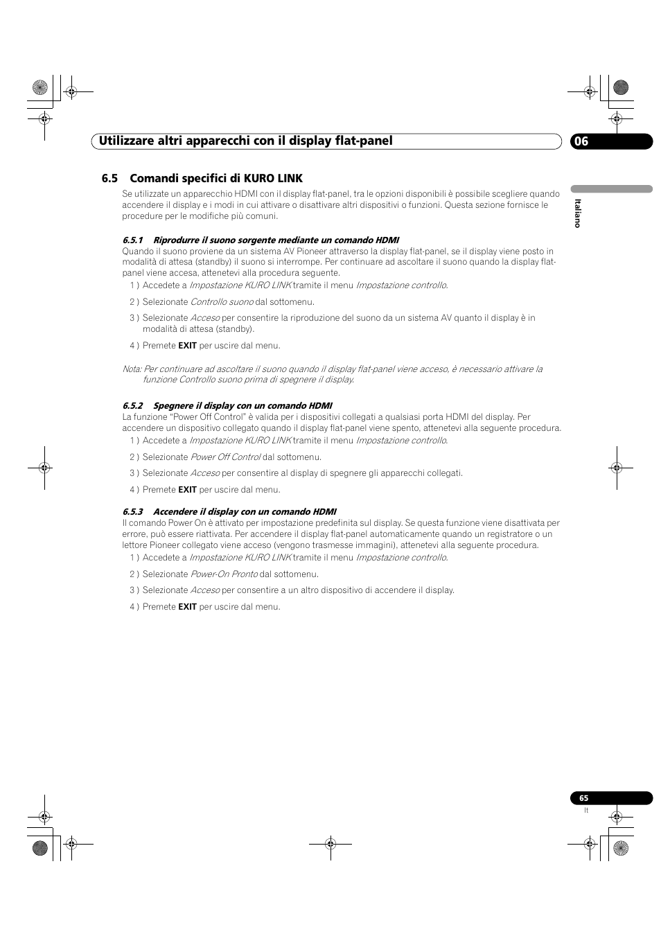 5 comandi specifici di kuro link | Pioneer KRP-500M User Manual | Page 65 / 433