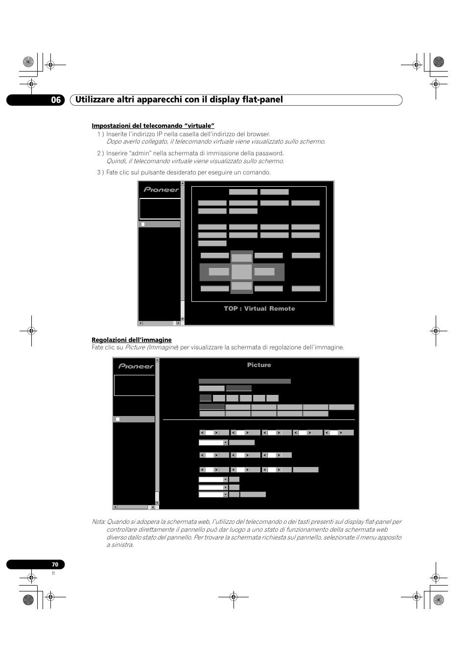 Top : virtual remote, Picture | Pioneer KRP-500M User Manual | Page 70 / 433