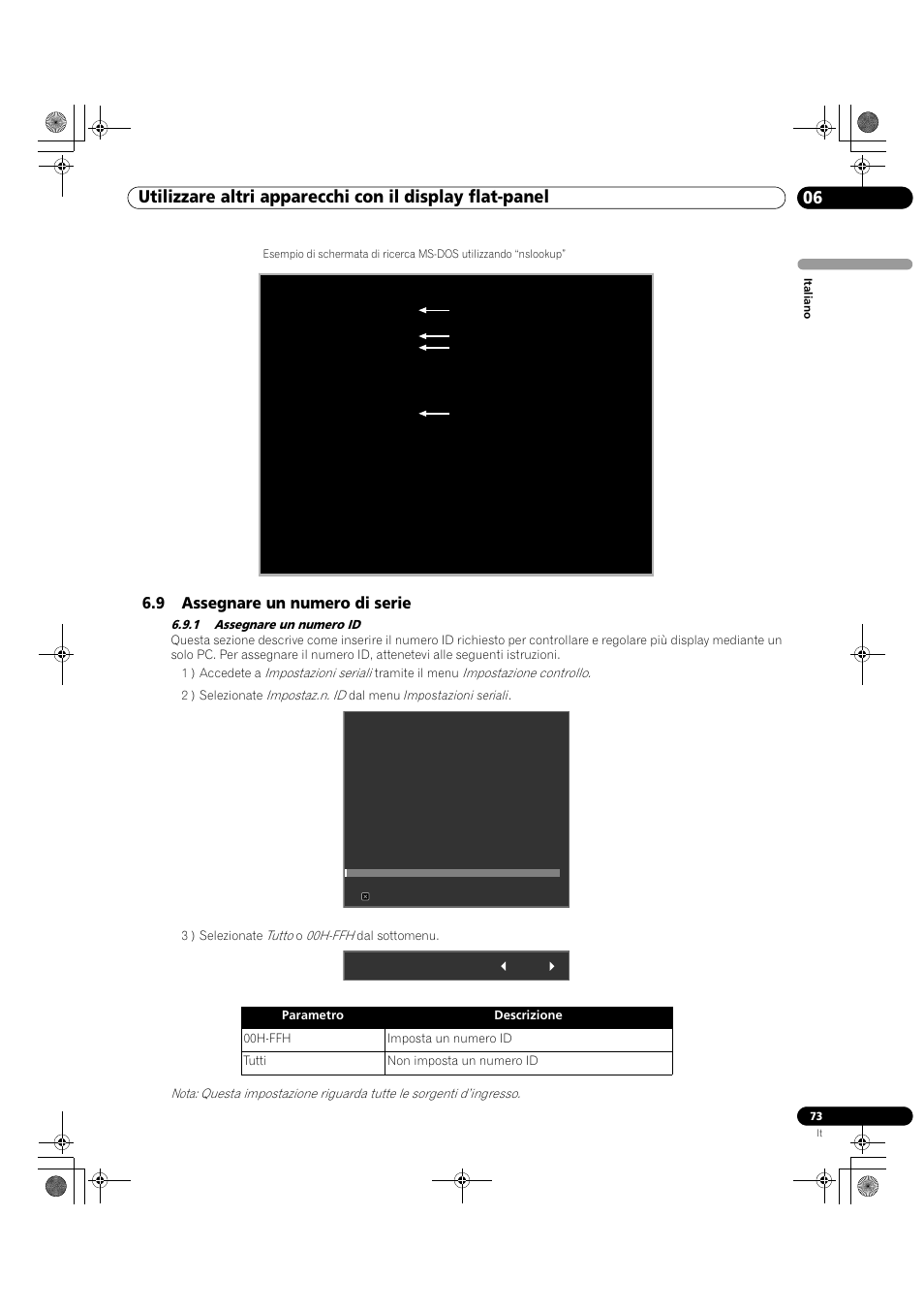 9 assegnare un numero di serie, 1 assegnare un numero id | Pioneer KRP-500M User Manual | Page 73 / 433