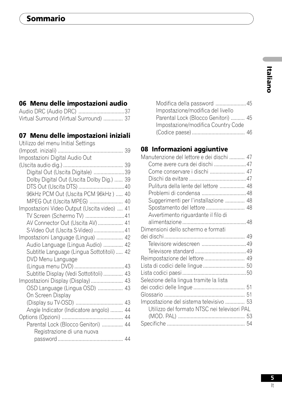 Pioneer DV-U7 User Manual | Page 5 / 108