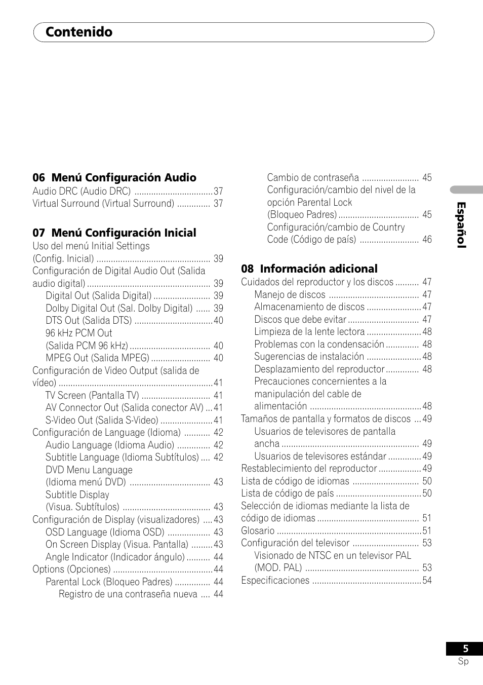 Pioneer DV-U7 User Manual | Page 59 / 108