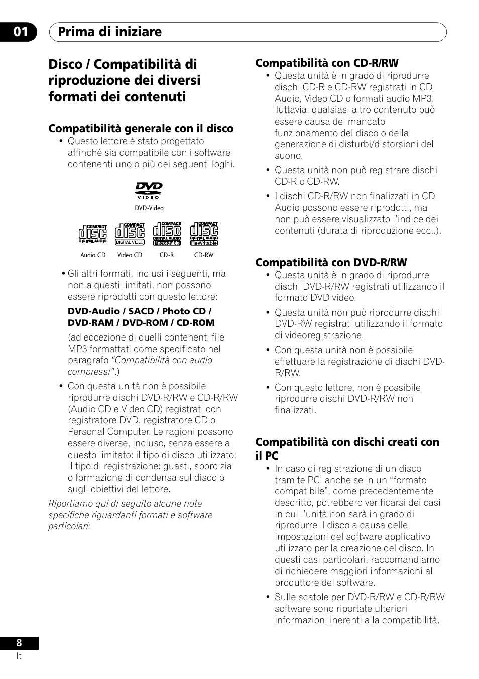 Pioneer DV-U7 User Manual | Page 8 / 108