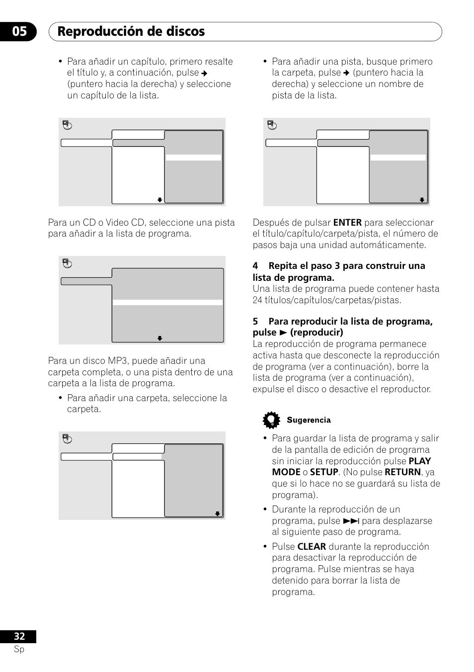 Reproducción de discos 05 | Pioneer DV-U7 User Manual | Page 86 / 108