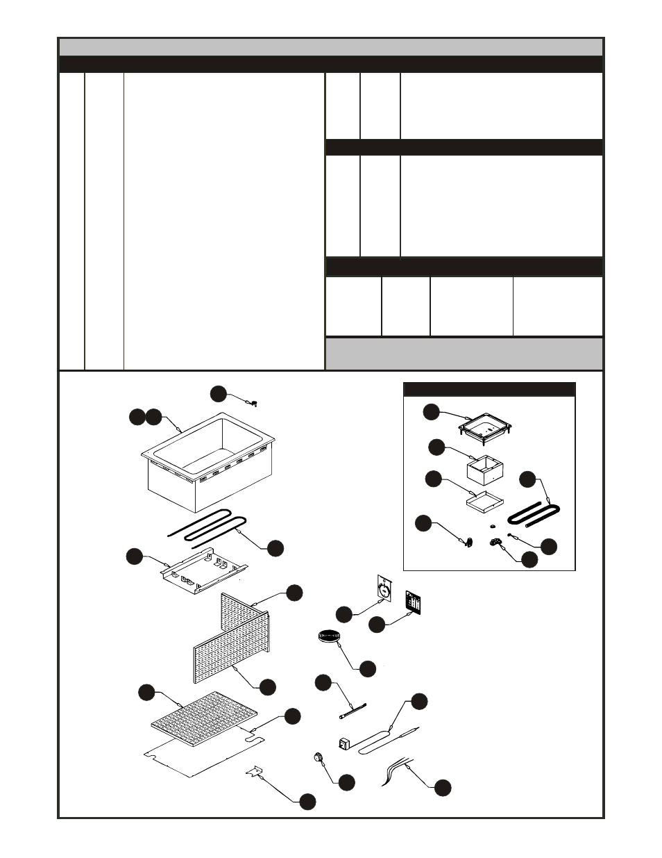 Hfw-1, 1d parts list & exploded view | APW Wyott HFW-23 User Manual | Page 5 / 12