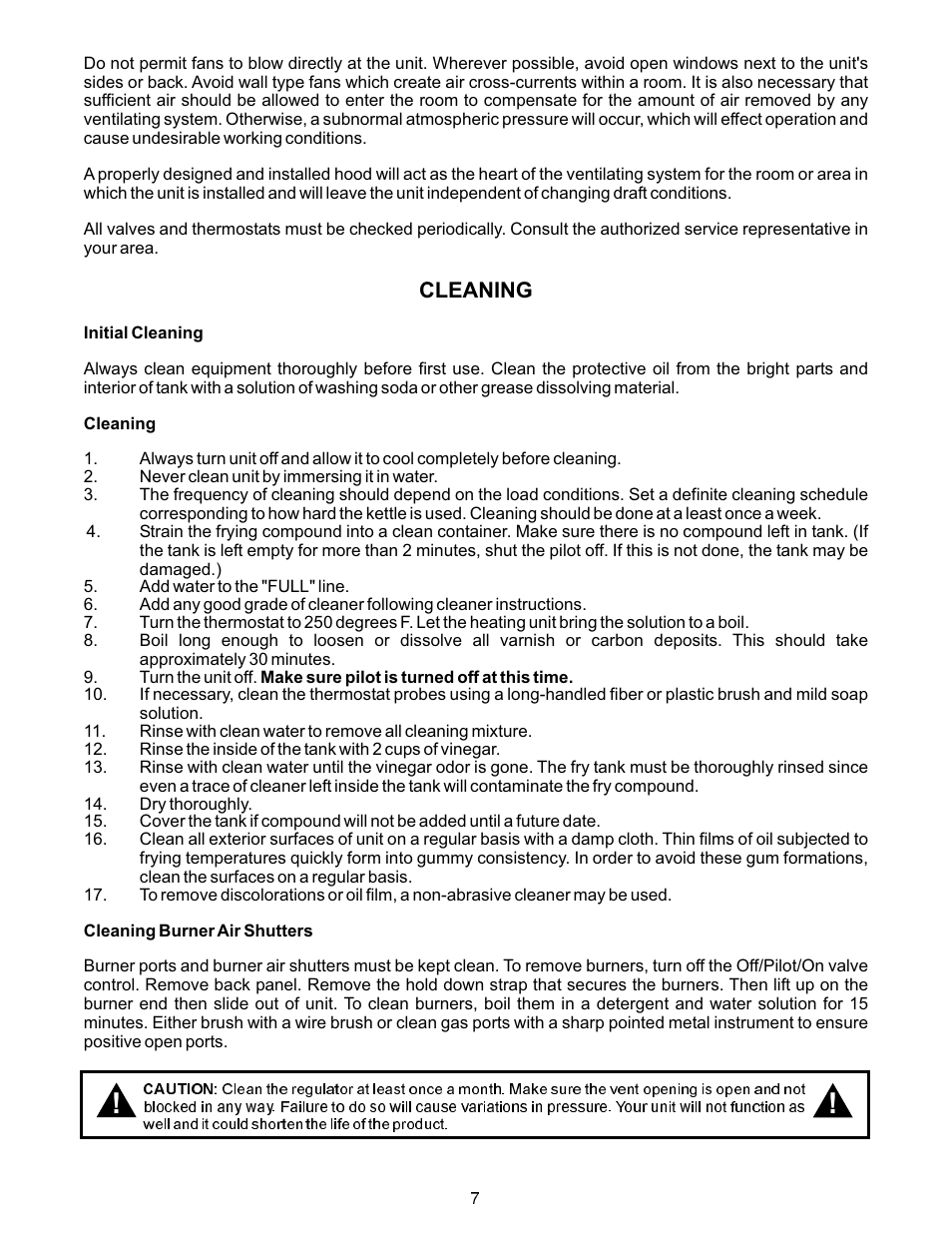 APW Wyott GF-30H User Manual | Page 7 / 16