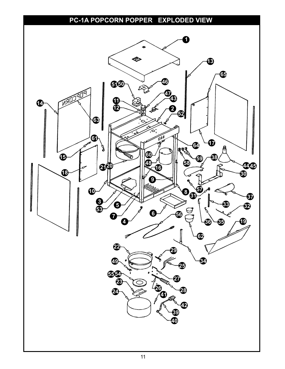 APW Wyott POPCONRN PC-1A User Manual | Page 11 / 12