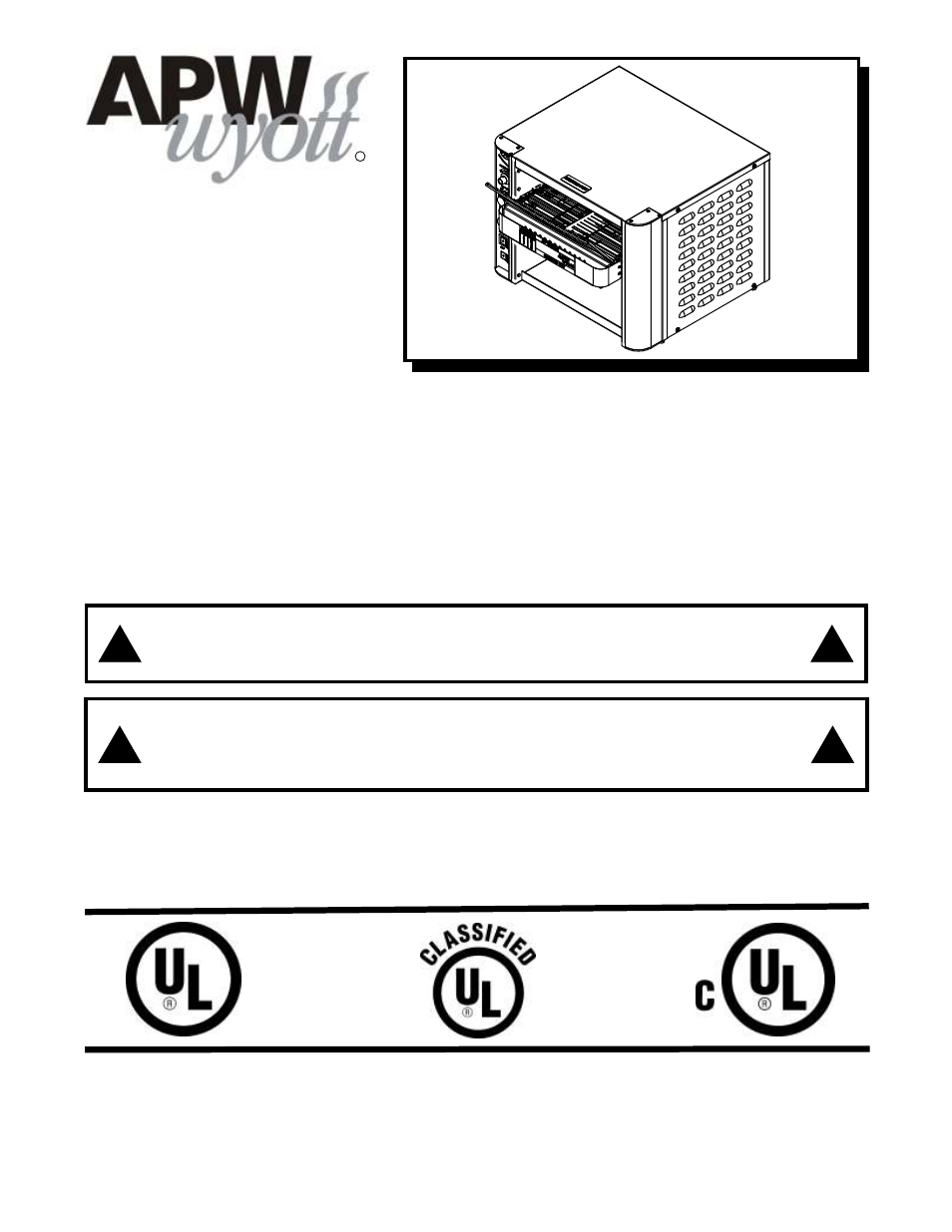 APW Wyott XTRM-2 User Manual | 12 pages