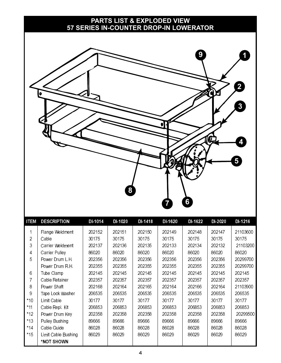 APW Wyott DI-1622 User Manual | Page 4 / 8