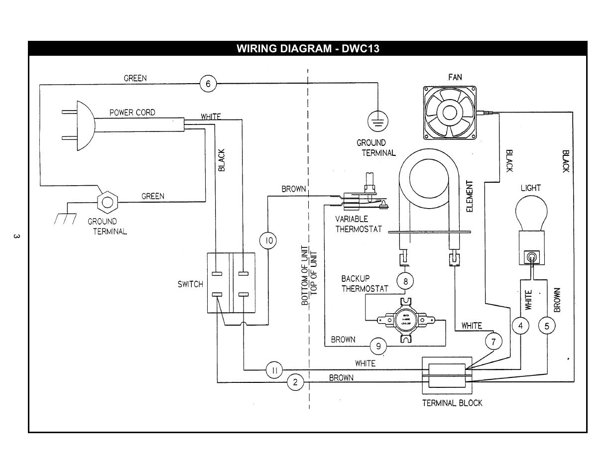 APW Wyott DWC13 User Manual | Page 3 / 4