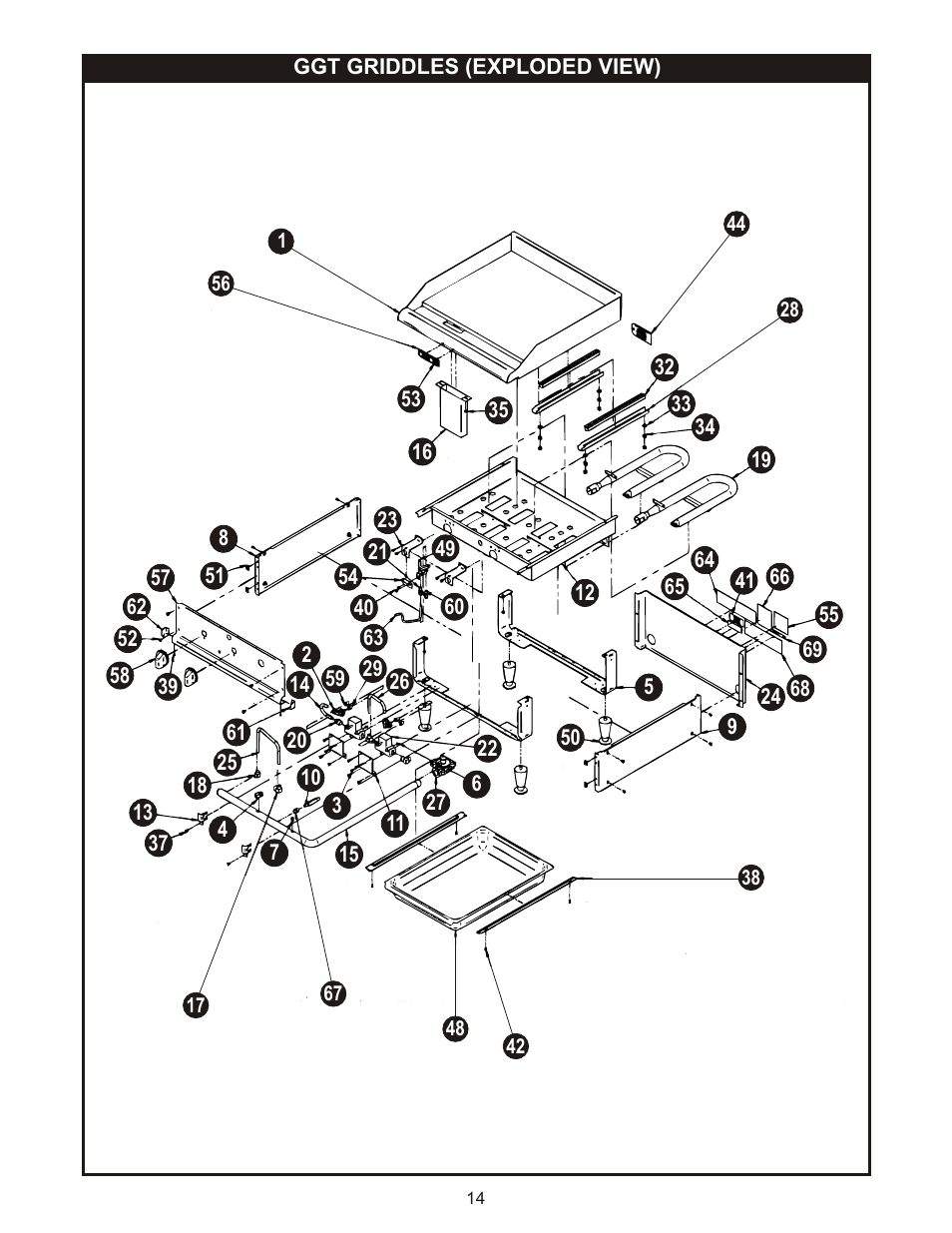 APW Wyott GGT-48H User Manual | Page 14 / 16
