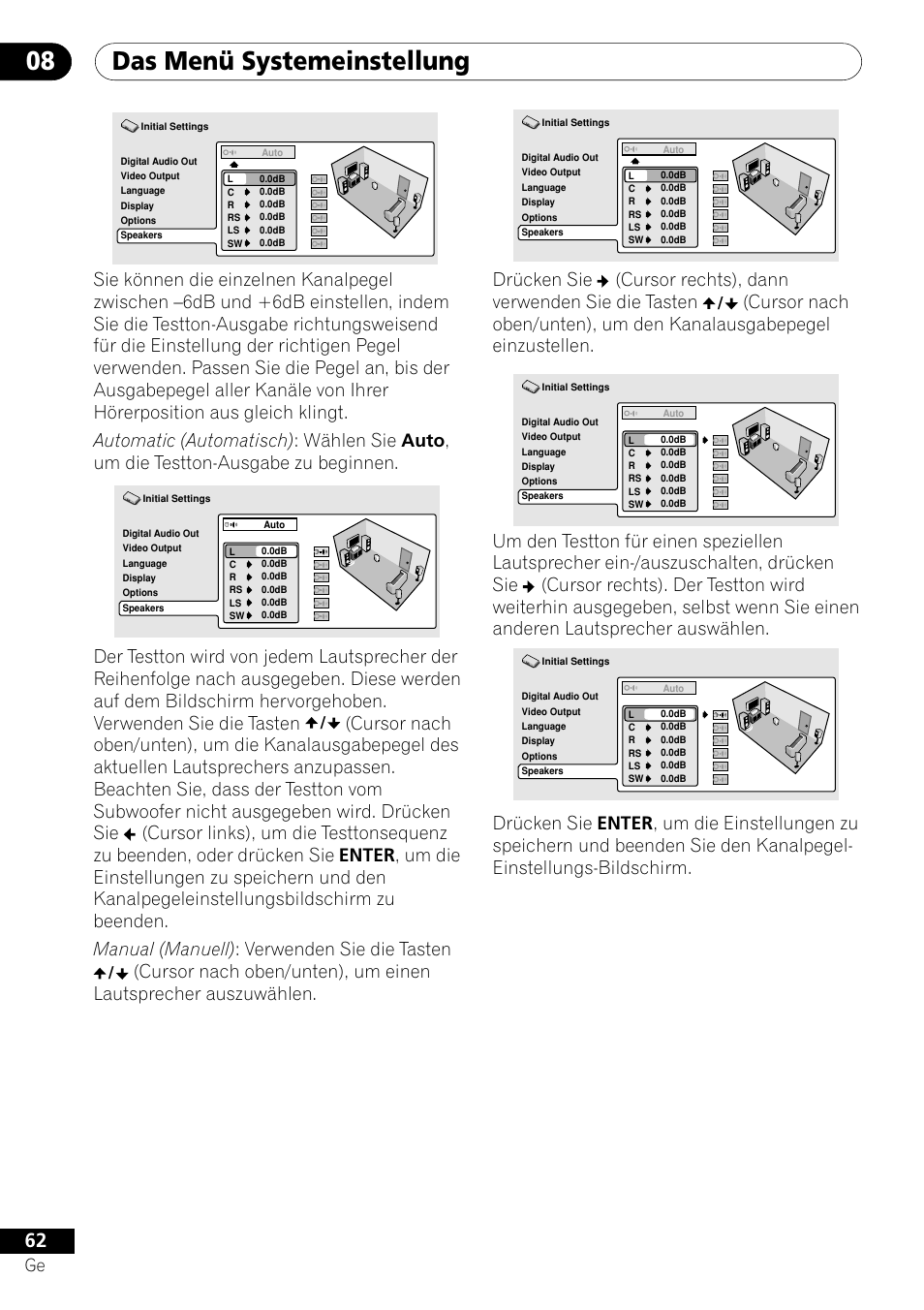Das menü systemeinstellung 08 | Pioneer DV-656A-S User Manual | Page 136 / 148