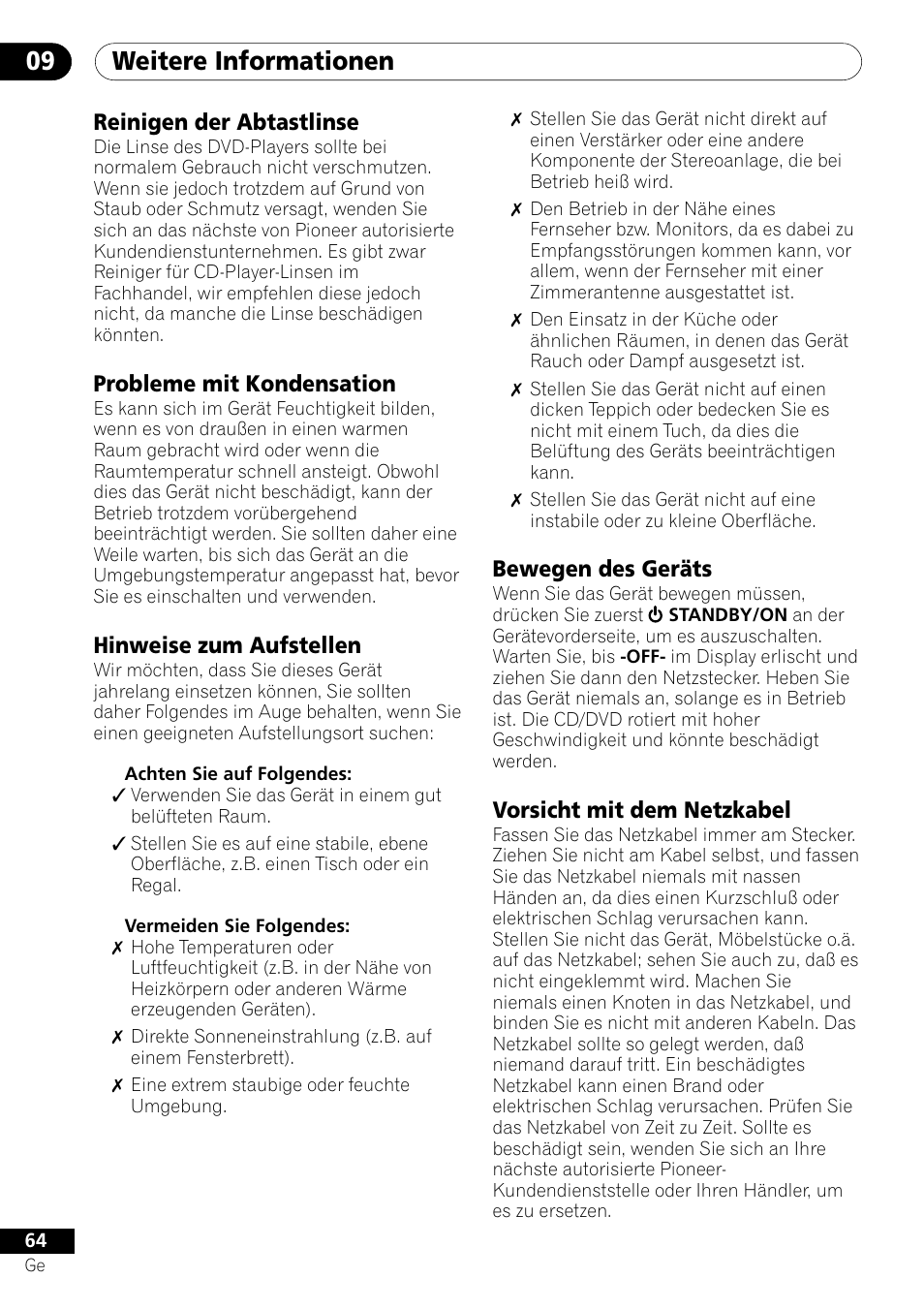 Weitere informationen 09 | Pioneer DV-656A-S User Manual | Page 138 / 148