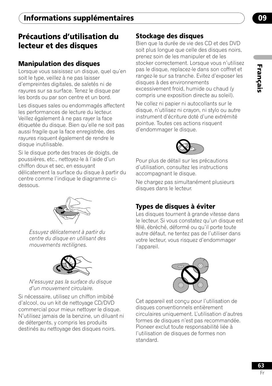 Informations supplémentaires 09 | Pioneer DV-656A-S User Manual | Page 63 / 148