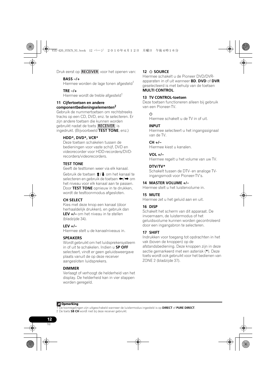 Pioneer VSX-420-K User Manual | Page 100 / 180