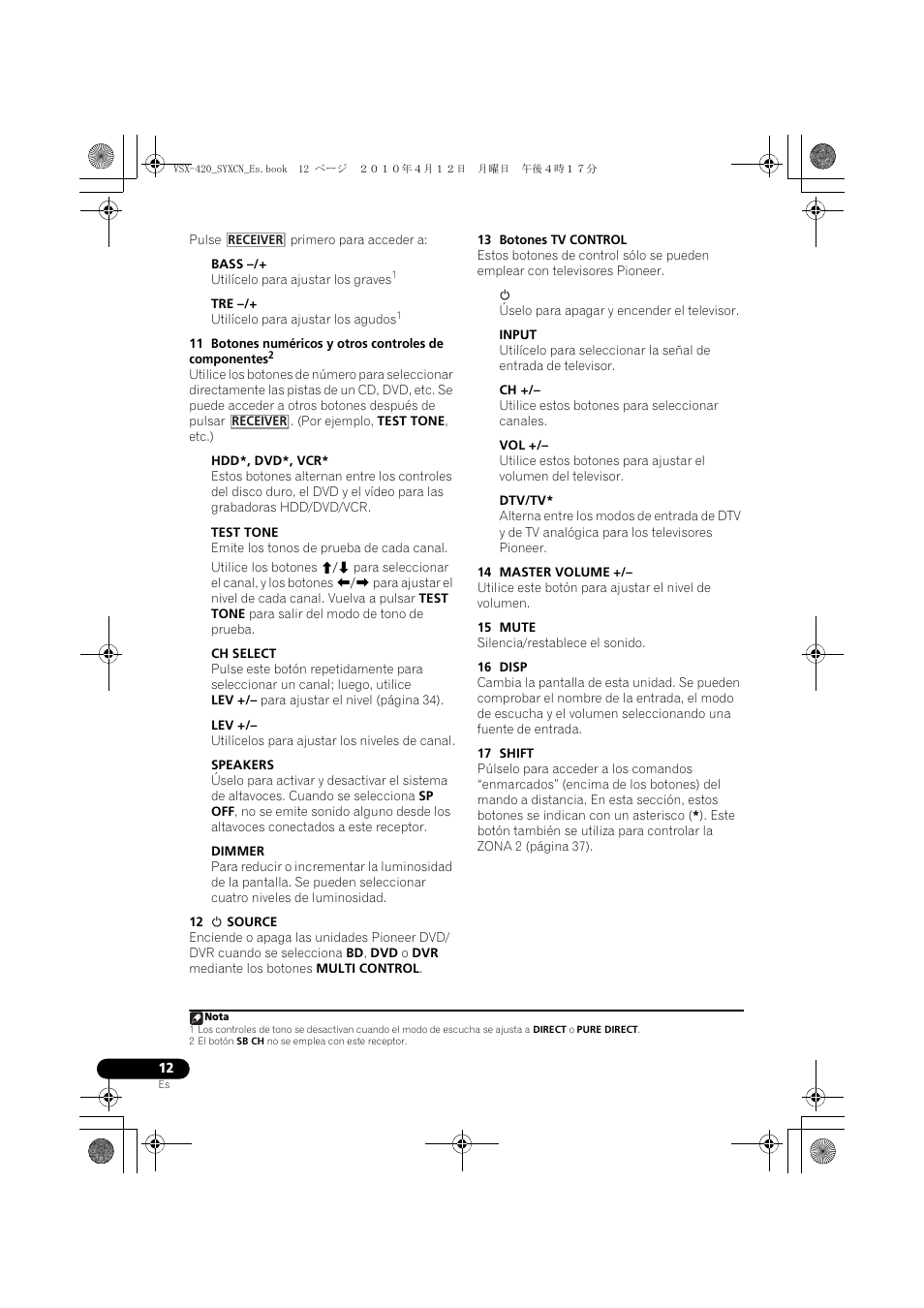 Pioneer VSX-420-K User Manual | Page 144 / 180