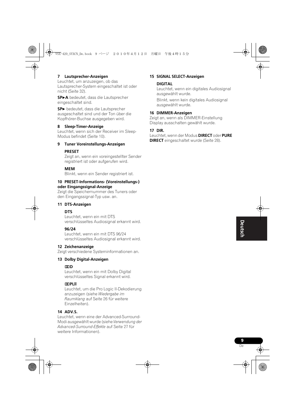 Pioneer VSX-420-K User Manual | Page 53 / 180