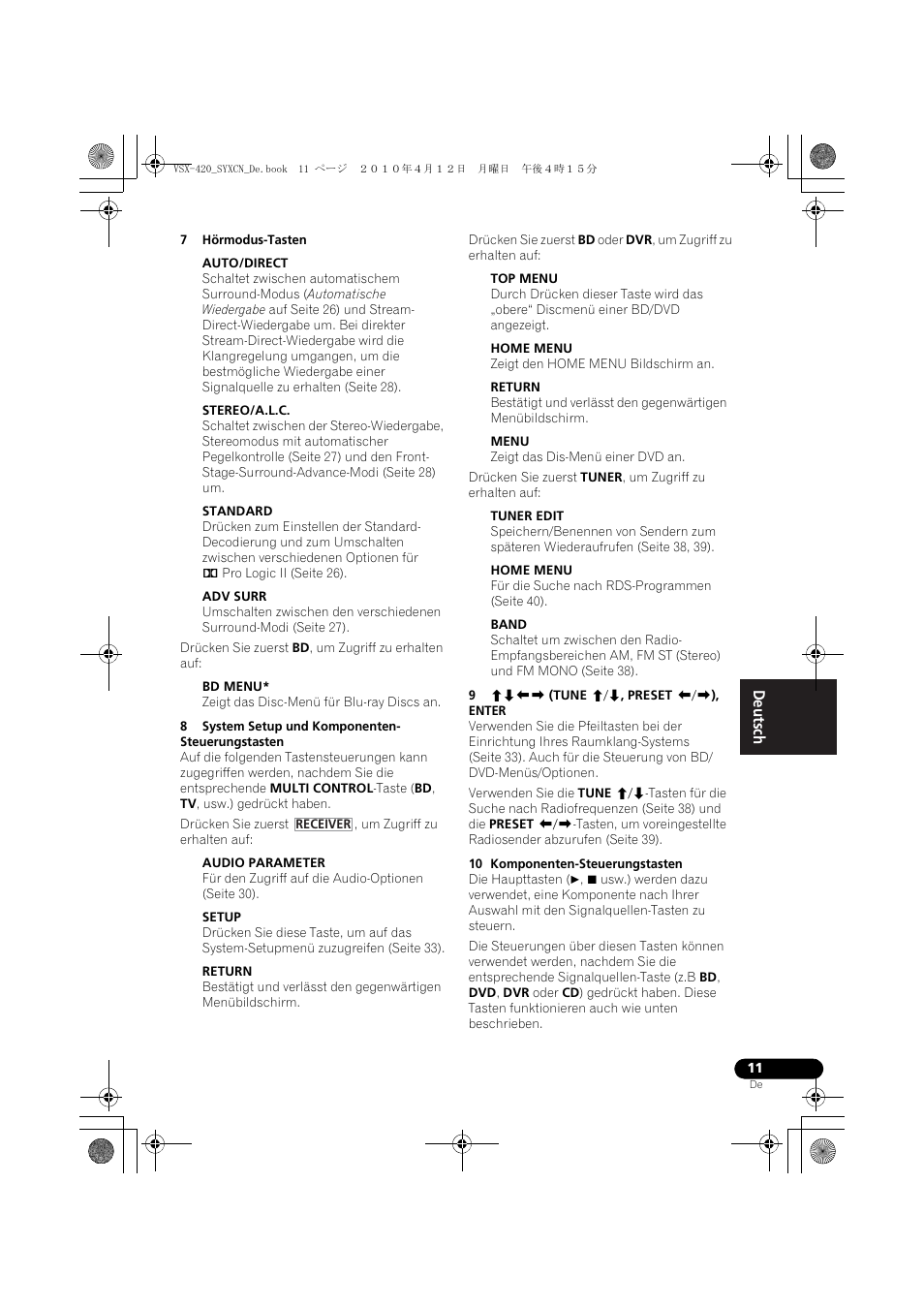 Pioneer VSX-420-K User Manual | Page 55 / 180