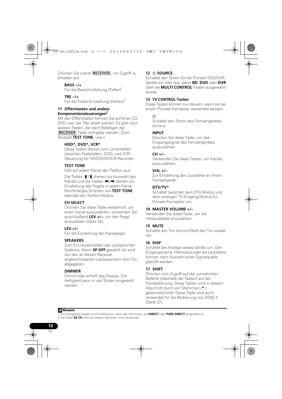 Pioneer VSX-420-K User Manual | Page 56 / 180