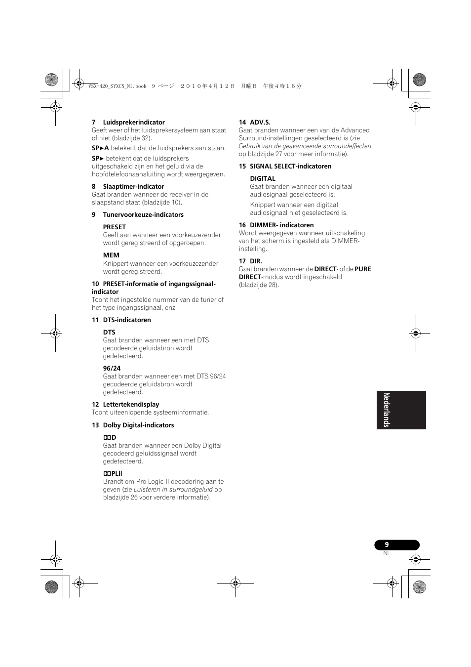 Pioneer VSX-420-K User Manual | Page 97 / 180