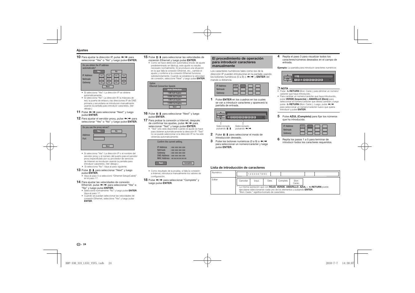 El procedimiento de operación para introducir, Caracteres manualmente | Pioneer BDP-LX53 User Manual | Page 146 / 156
