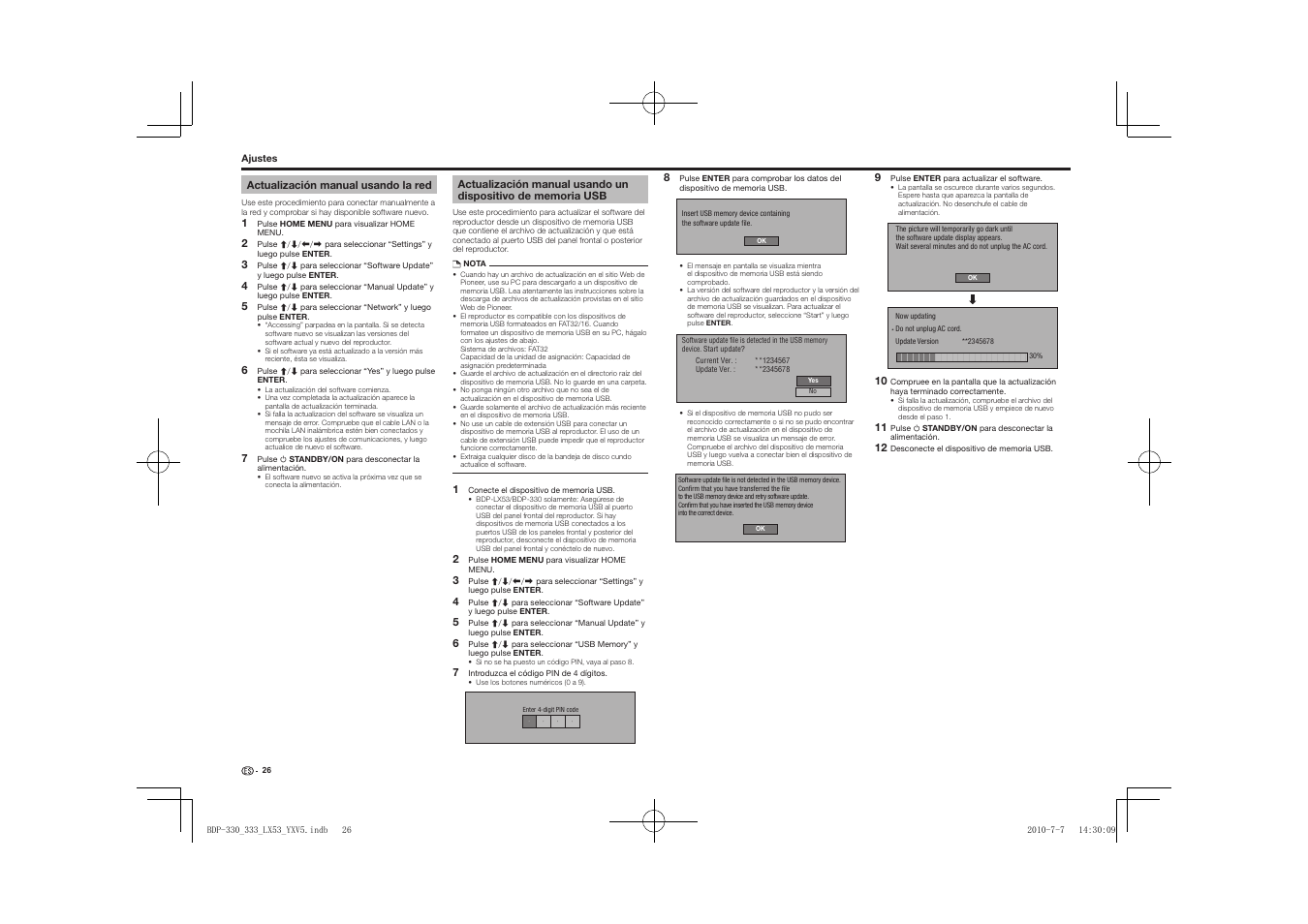 Memoria usb | Pioneer BDP-LX53 User Manual | Page 148 / 156