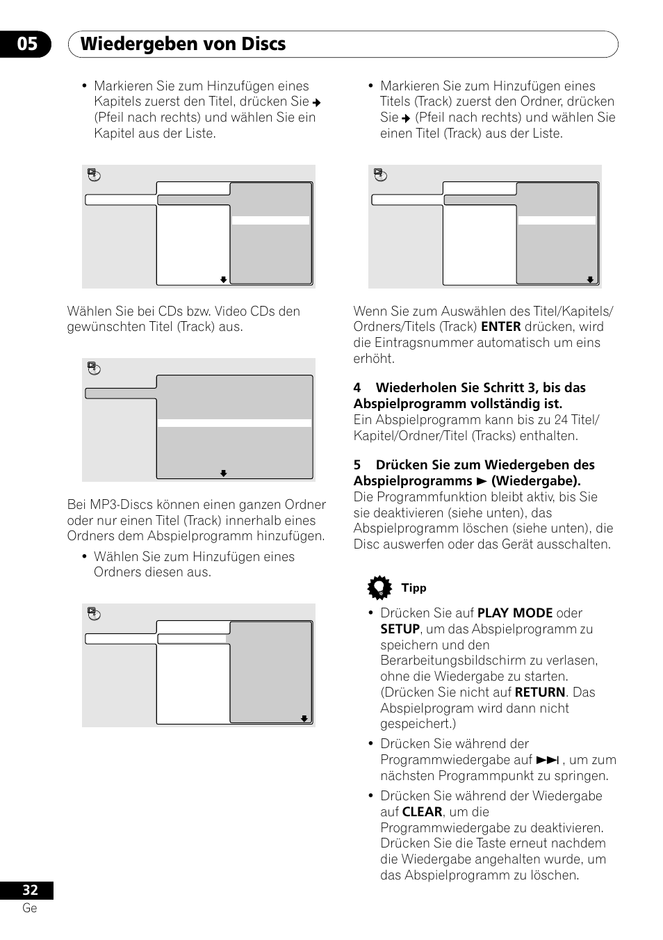 Wiedergeben von discs 05 | Pioneer DV-550 User Manual | Page 90 / 116