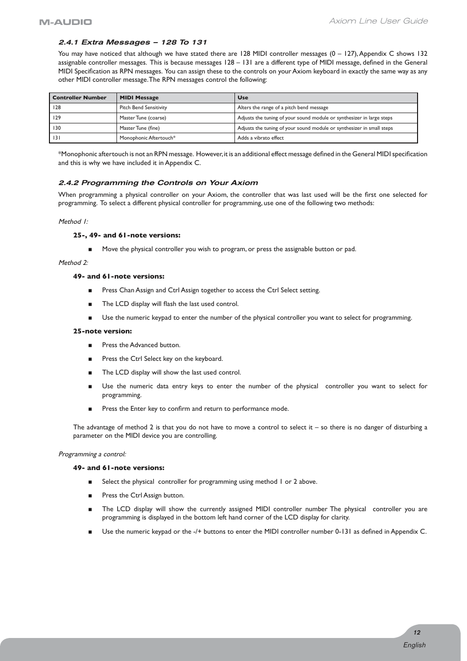 Axiom Audio Electronic Keyboard User Manual | Page 13 / 51