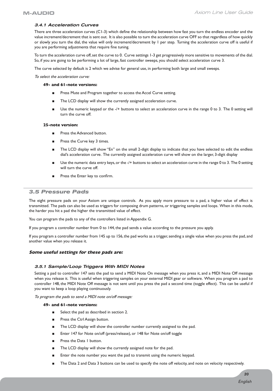 5 pressure pads | Axiom Audio Electronic Keyboard User Manual | Page 21 / 51