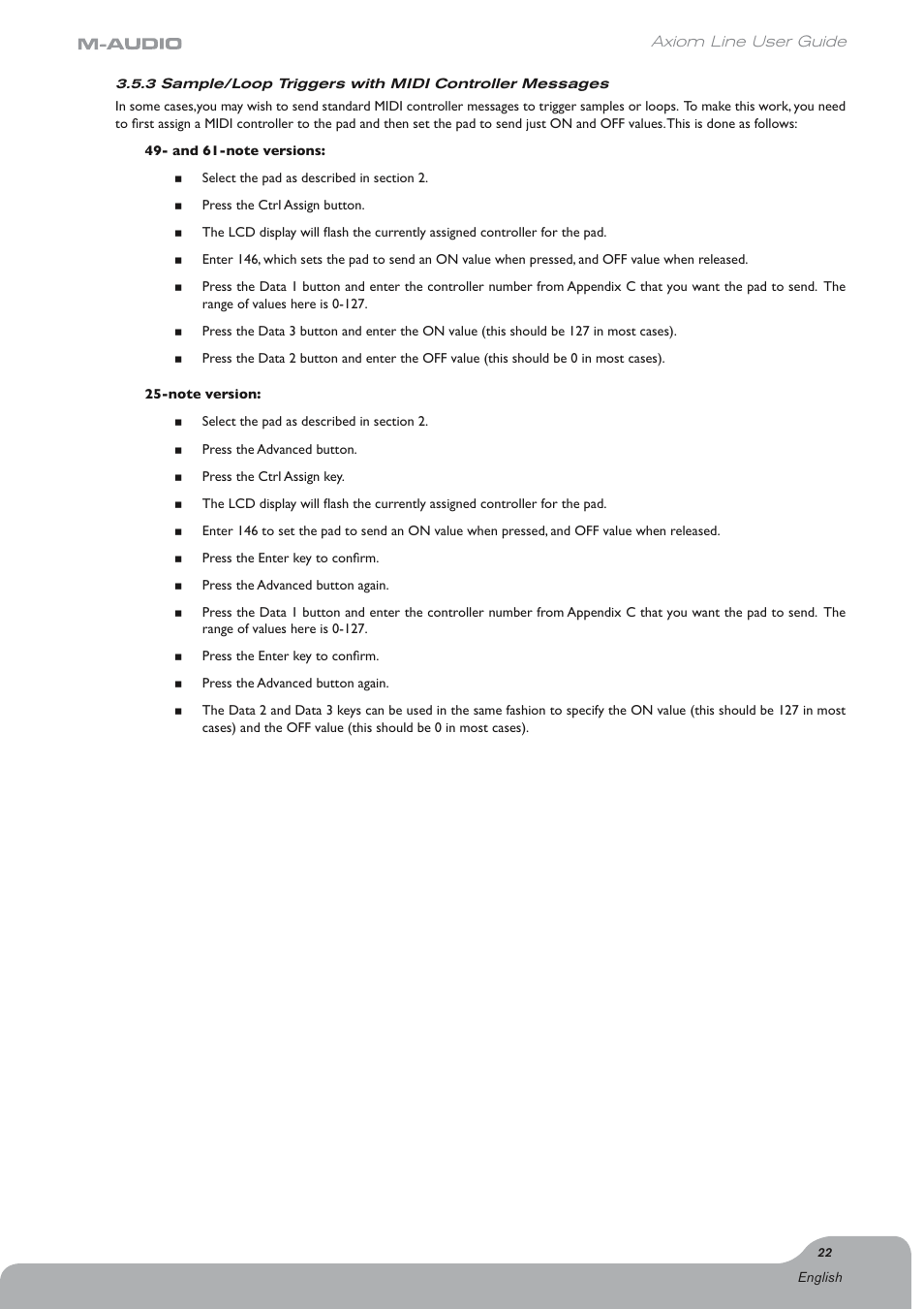 Axiom Audio Electronic Keyboard User Manual | Page 23 / 51