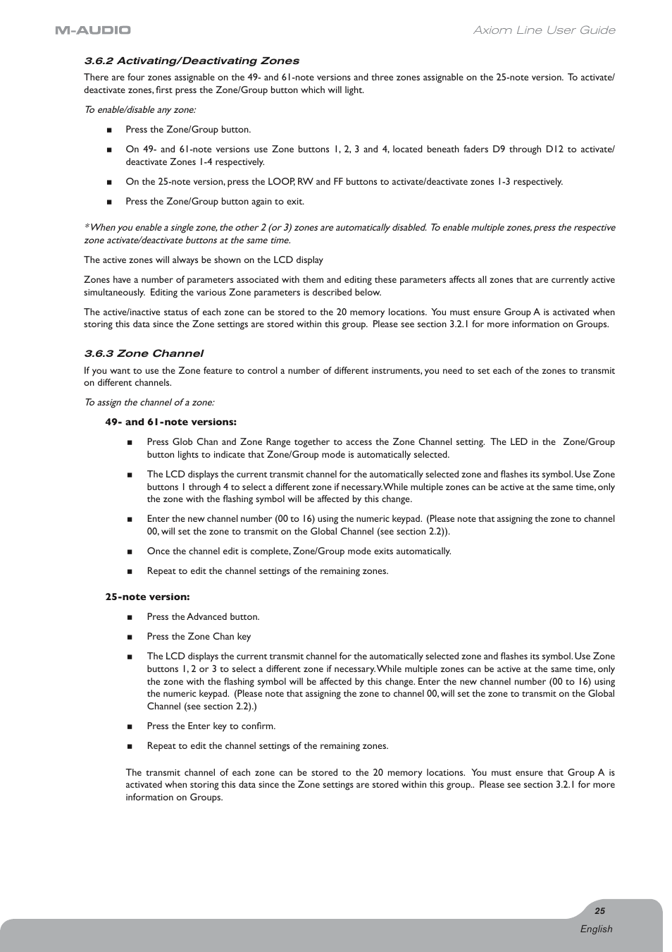 Axiom Audio Electronic Keyboard User Manual | Page 26 / 51