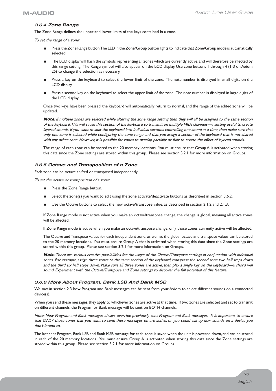 Axiom Audio Electronic Keyboard User Manual | Page 27 / 51