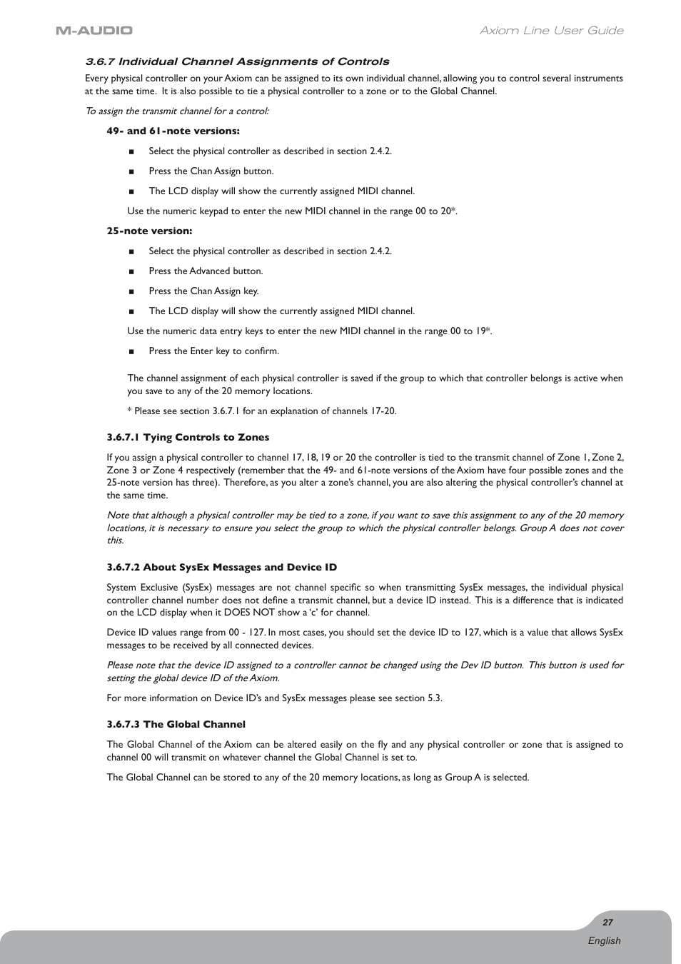 Axiom Audio Electronic Keyboard User Manual | Page 28 / 51