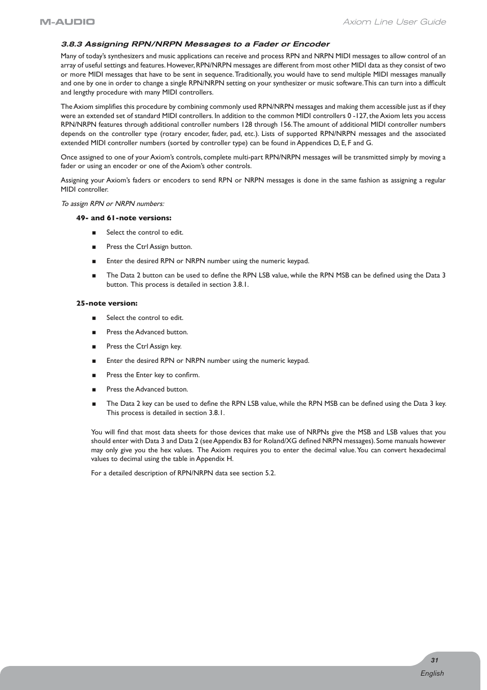 Axiom Audio Electronic Keyboard User Manual | Page 32 / 51