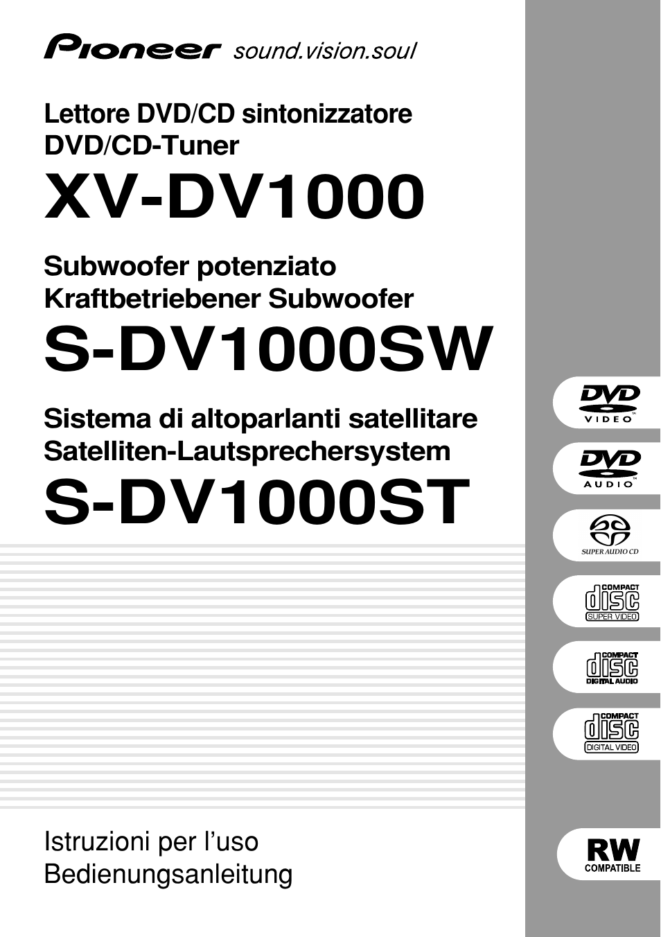 Pioneer NS-DV1000 User Manual | 180 pages